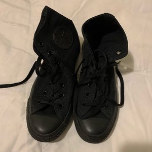All Black Converse